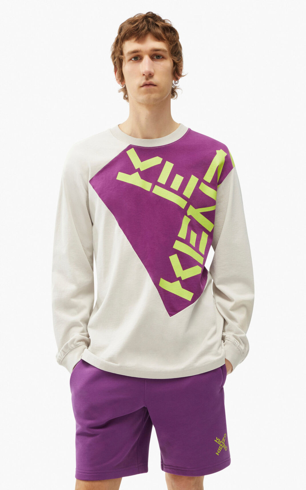 Camiseta Kenzo Sport Big X Masculino - Roxo | 910QRJUOX